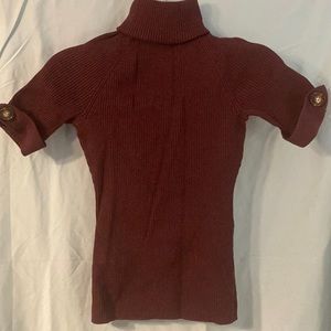 Victoria’s Secret Moda International short sleeve chocolate turtle neck size S
